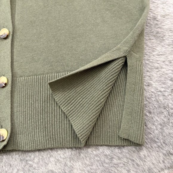 NWT GAP 24/7 Split Hem Linen Blend Oversized Cardigan - Picture 5 of 11